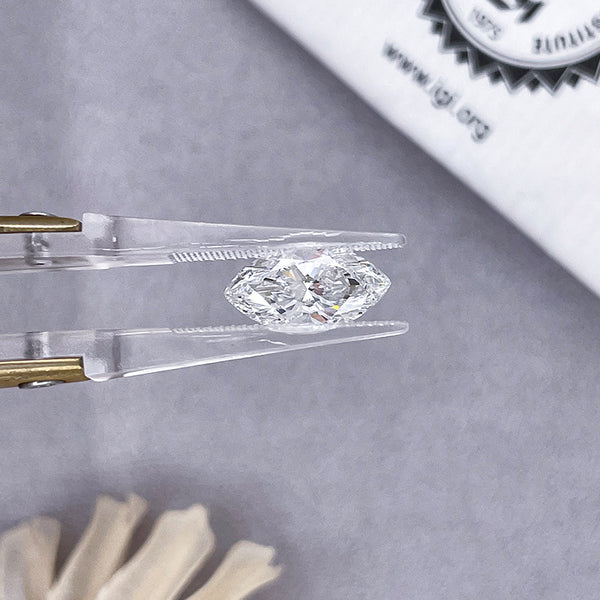 IGI Certified E Color Marquise Cut CVD Diamonds VS Clarity Lab Grown Diamonds