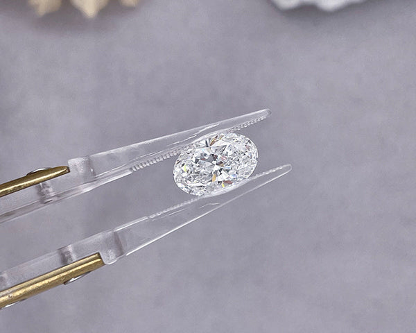 IGI Certified Oval Brilliant Cut Lab Grown Diamond 1 to 3 Carat CVD Loose Diamonds VVS