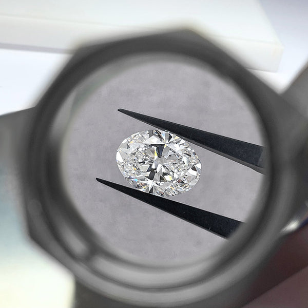 IGI Certified E Color Lab Grown Diamonds 5 Carat Oval Cut HTHP CVD Loose Diamonds