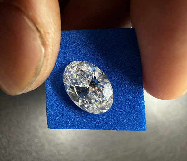 Loose Certified Diamond Oval Cut Moissanite D VVS1 Loose Moissanite Stones All Size