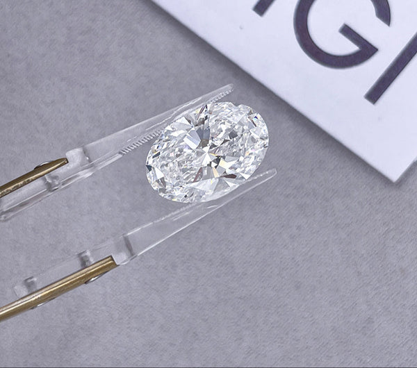 IGI Certified CVD Loose Diamond Oval Cut Lab Grown Diamonds For Jewelry Making E/VS