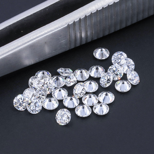4 mm Lab Grown Loose Diamonds Round Brilliant Cut HTHP CVD Diamonds E/ VS1