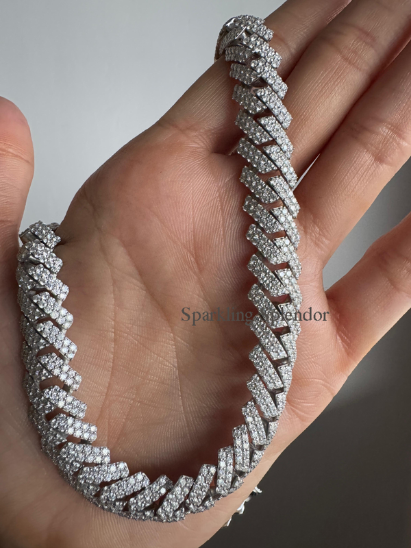 Modern Rapper Hip Hop Chain Necklace Cuban Link Chains Luxurious Men's Jewelry