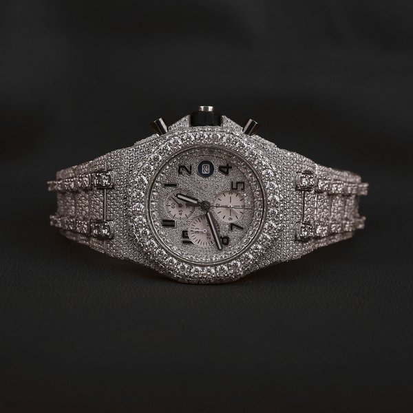 Buss Down VVS1 Moissanite diamond Watch Stainless Steel Mechanical Watches for Men Luxury Iced Out watch for Men